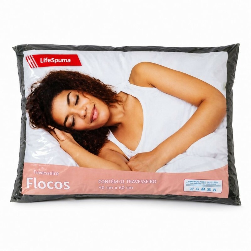 TRAVESSEIRO LIFESPUMA FLOCOS 40x60 CORES DIVERSAS TRAVESSEIRO LIFESPUMA FLOCOS 40x60 CORES DIVERSAS
