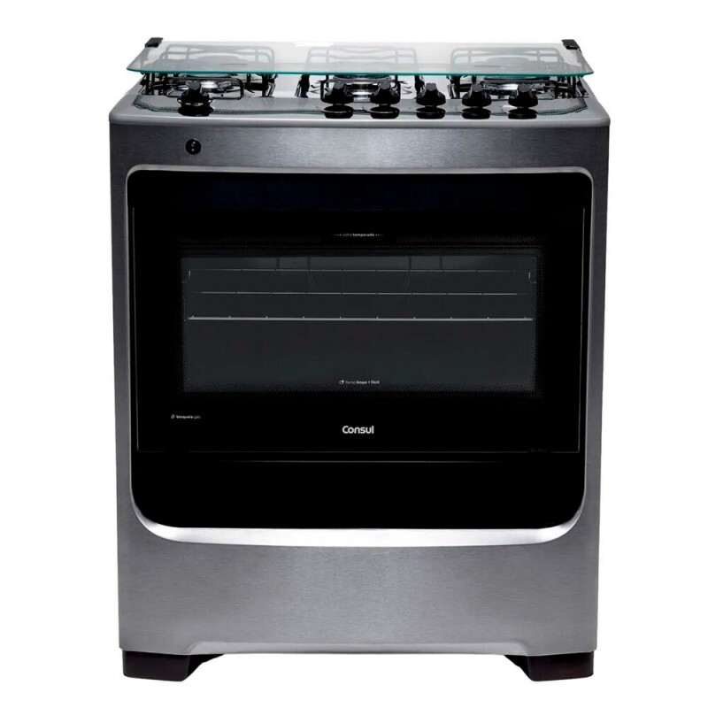 FOGAO 5B CONSUL CFS5NA MESA INOX INOX FOGAO 5B CONSUL CFS5NA MESA INOX INOX
