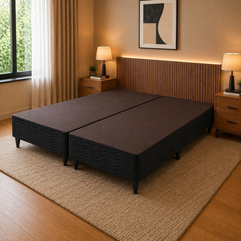 BASE BOX 158X198X30 ORTOBOM SOMMIER CAMURCA PRETO BASE BOX 158X198X30 ORTOBOM SOMMIER CAMURCA PRETO