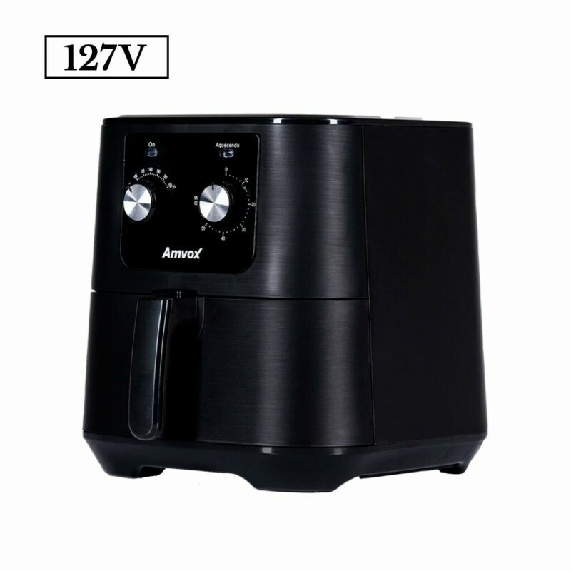 FRITADEIRA 7L AMVOX AIR FRYER ANALOGICA ARF1255 1700W 110V INOX/PRETA FRITADEIRA 7L AMVOX AIR FRYER ANALOGICA ARF1255 1700W 110V INOX/PRETA