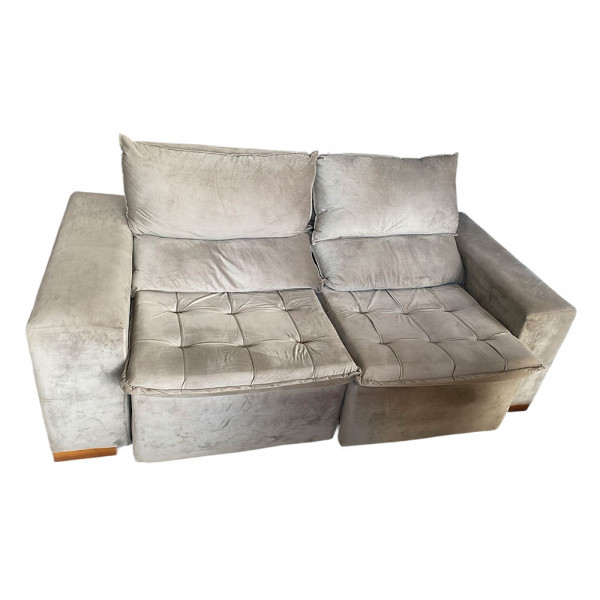 ESTOFADO BOMFLEX CHILE RETRATIL BEGE VELUDO ASTECA 04 ESTOFADO BOMFLEX CHILE RETRATIL BEGE VELUDO ASTECA 04