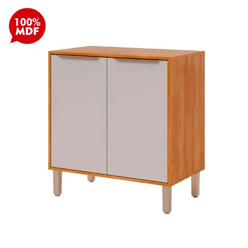 BALCAO MGM 2P DIVINA ESPLENDIDA CELESTE AUREA 80CM CINAMOMO/OFF WHITE