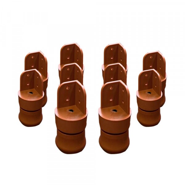 KIT TCIL PES C/10 PLASTICO C/ REGULAGEM CARAMELO