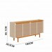 BUFFET IMCAL 4P DUNE 1.8 OFF WHITE/NATURE