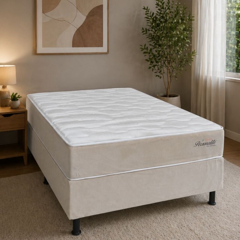 CJ BASE BOX/COLCHAO 138X188X56 TOPAZIO PERSONALITE BEGE MOLAS ENSACADAS CJ BASE BOX/COLCHAO 138X188X56 TOPAZIO PERSONALITE BEGE MOLAS ENSACADAS