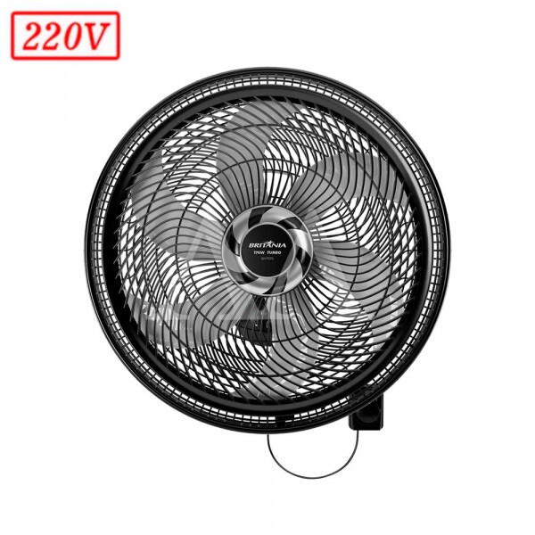 VENTILADOR BRITANIA MAXX FORCE BVT575 PAREDE 57CM 6 PAS 220V PRETO