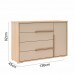 COMODA SAPATEIRA 4G 1P. ROBEL CONCEPT PUX PERFIL HANOVER/FENDI LISO