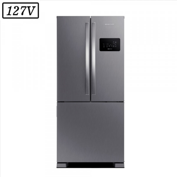 REFRIGERADOR BRASTEMP DOMEST BRO85AK FROST FREE 3 PORTAS 554L 127V INOX REFRIGERADOR BRASTEMP DOMEST BRO85AK FROST FREE 3 PORTAS 554L 127V INOX