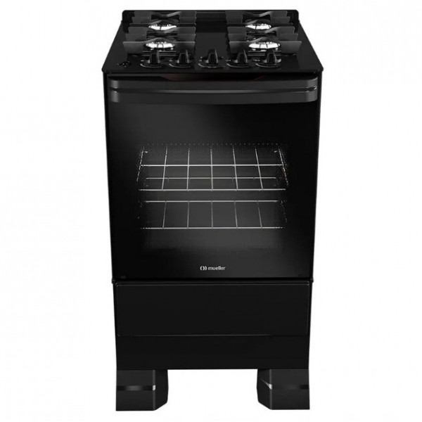 FOGAO 4B MUELLER MFV4BF MESA VIDRO PRETO FOSCO FOGAO 4B MUELLER MFV4BF MESA VIDRO PRETO FOSCO