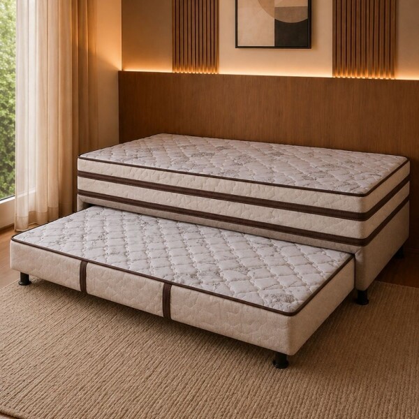 CAMA BOX D28 88X188X54 DESIGN REAL C/AUXILIAR CAMA BOX D28 88X188X54 DESIGN REAL C/AUXILIAR