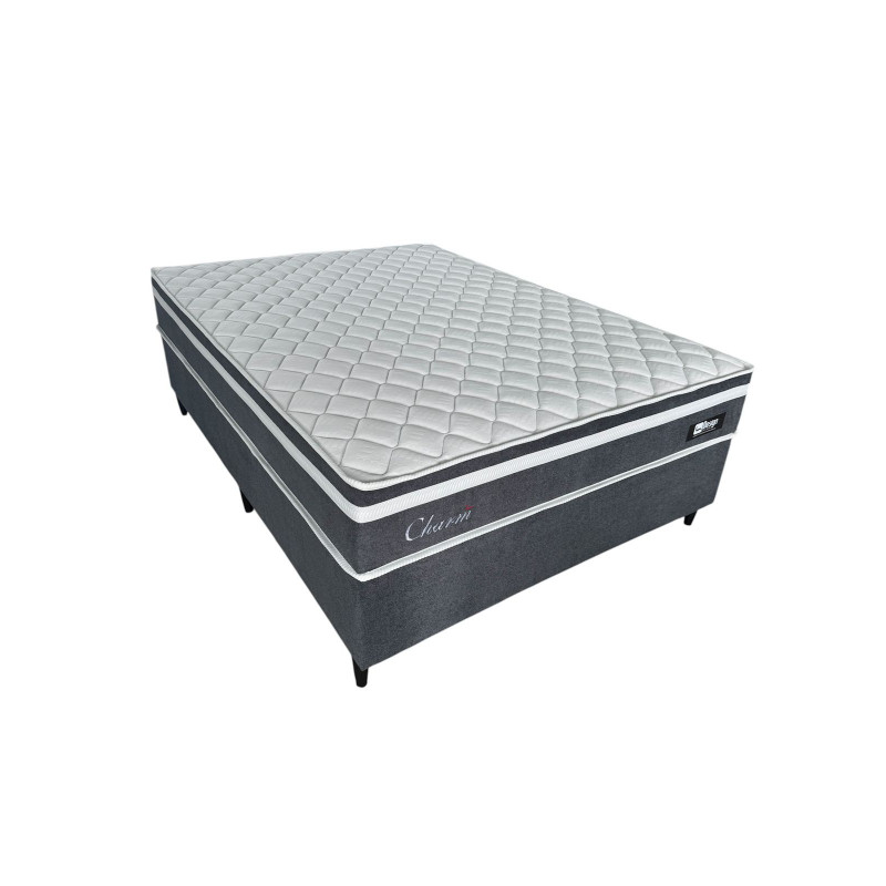 CJ BASE BOX/COLCHAO 138X188X66 DESIGN CHARM MOLAS ENSACADAS BOUCLE CHUMBO CJ BASE BOX/COLCHAO 138X188X66 DESIGN CHARM MOLAS ENSACADAS BOUCLE CHUMBO