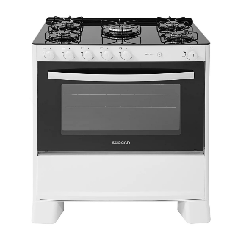 FOGAO 5B SUGGAR COOK GLASS MESA VIDRO BRANCO FGVCG510BR FOGAO 5B SUGGAR COOK GLASS MESA VIDRO BRANCO FGVCG510BR