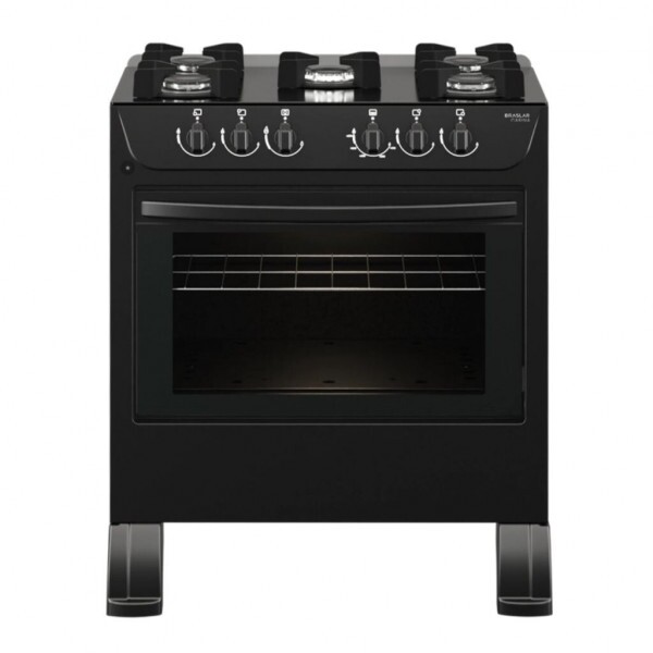 FOGAO 5B BRASLAR CARINA FRONT MESA VIDRO BLACK FOGAO 5B BRASLAR CARINA FRONT MESA VIDRO BLACK