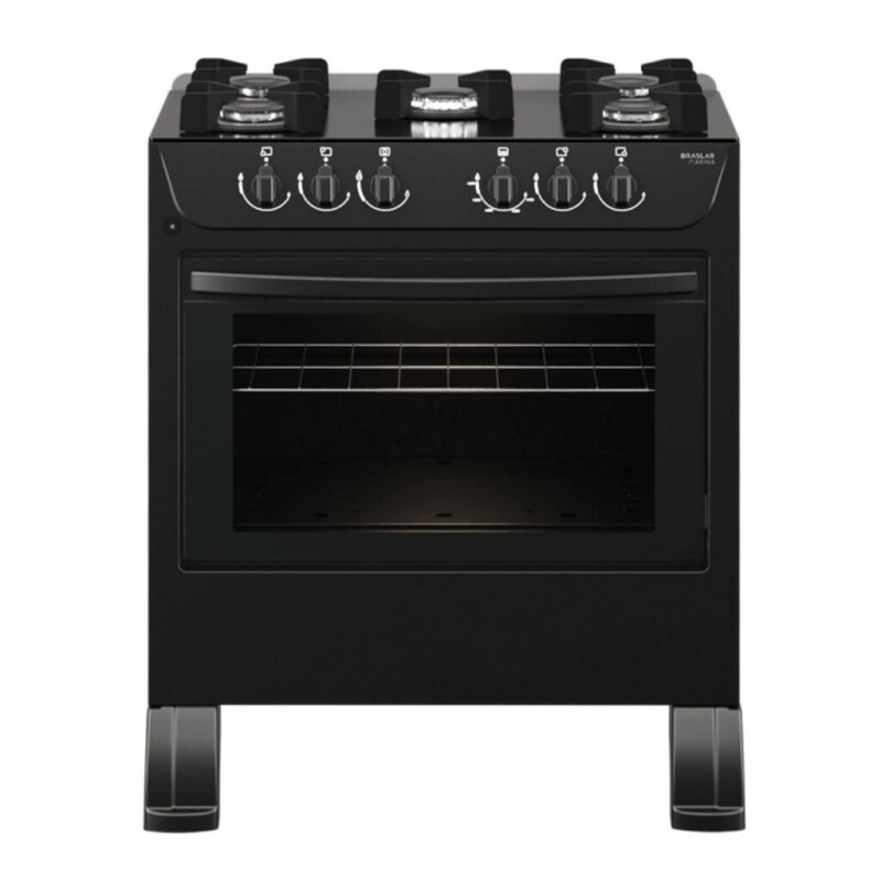 FOGAO 5B BRASLAR CARINA FRONT MESA VIDRO BLACK FOGAO 5B BRASLAR CARINA FRONT MESA VIDRO BLACK