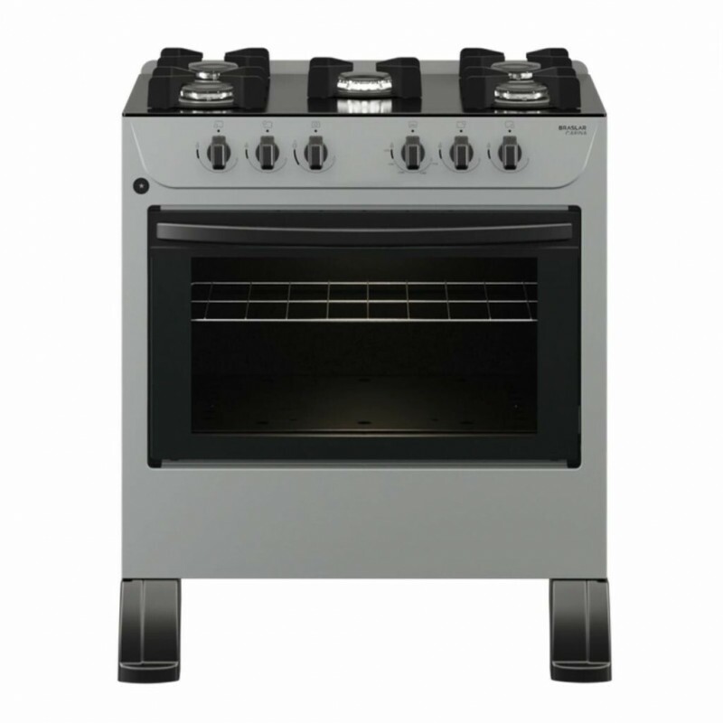 FOGAO 5B BRASLAR CARINA FRONT MESA VIDRO TITANIUM FOGAO 5B BRASLAR CARINA FRONT MESA VIDRO TITANIUM