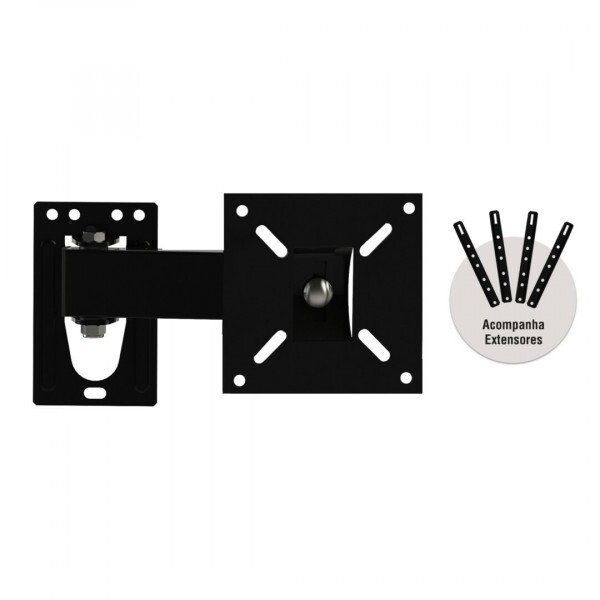 SUPORTE BRASFORMA ARTICULADO P/ TV DE 10'' ATE 60" PRETO SUPORTE BRASFORMA ARTICULADO P/ TV DE 10'' ATE 60" PRETO