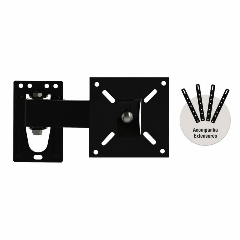SUPORTE BRASFORMA ARTICULADO P/ TV DE 10'' ATE 60" PRETO SUPORTE BRASFORMA ARTICULADO P/ TV DE 10'' ATE 60" PRETO