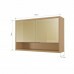 ARMARIO NESHER 2P ABRIR REFLECTA CONDESSA 120CM CARVALHO 501219 ARMARIO NESHER 2P ABRIR REFLECTA CONDESSA 120CM CARVALHO 501219
