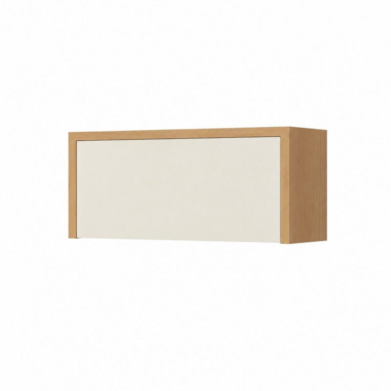 ARMARIO NESHER 1P ABRIR CONDESSA 80CM CARVALHO/GREIGE 500968 ARMARIO NESHER 1P ABRIR CONDESSA 80CM CARVALHO/GREIGE 500968