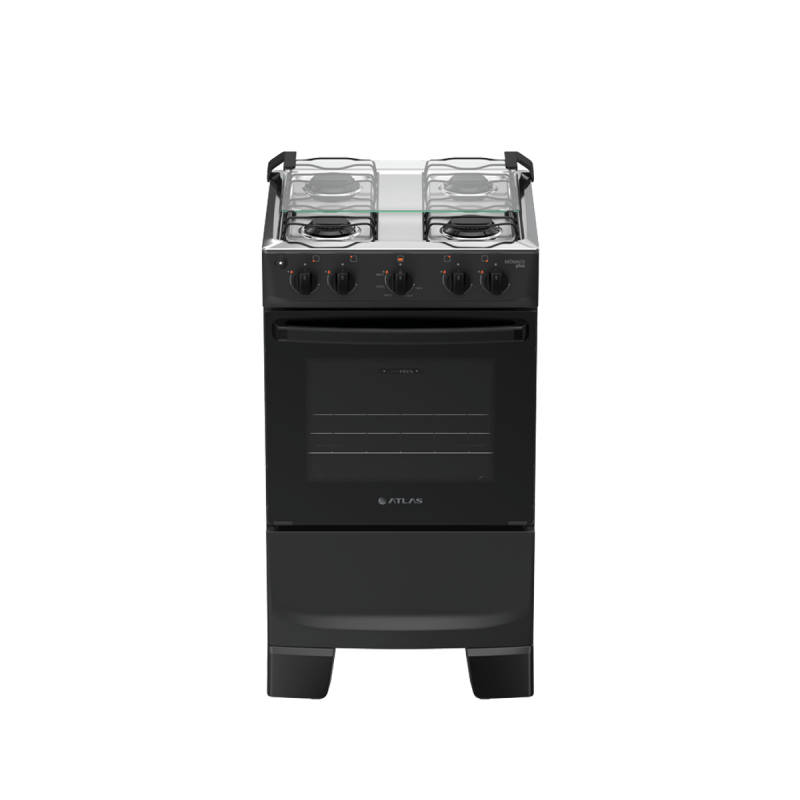 FOGAO 4B ATLAS MONACO PLUS PRETO 25 FOGAO 4B ATLAS MONACO PLUS PRETO 25