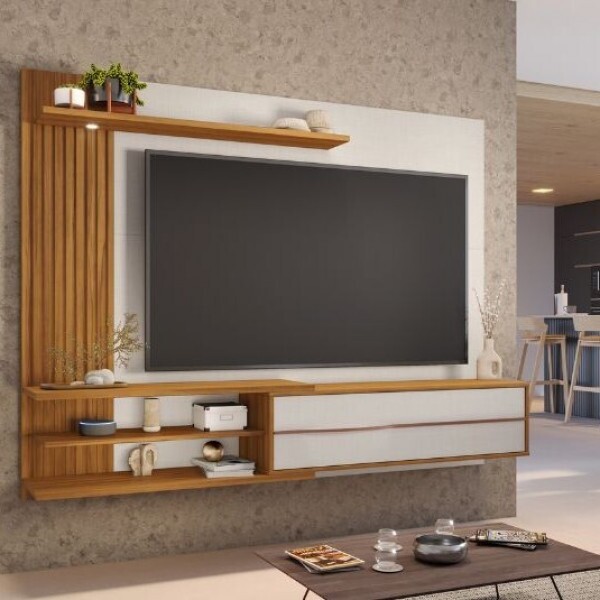 PAINEL NOTAVEL NT 1355 RIPADO OFF WHITE/FREIJO TREND PAINEL NOTAVEL NT 1355 RIPADO OFF WHITE/FREIJO TREND