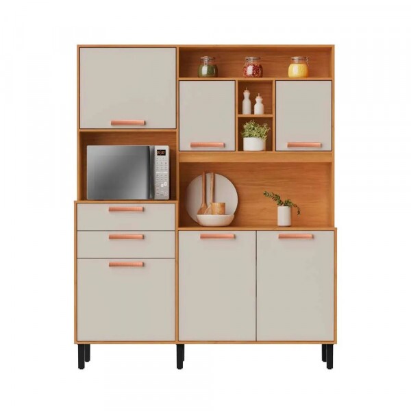 KIT 6P 2G ITATIAIA NAPOLES 160CM CINAMOMO/OFF WHITE 1804