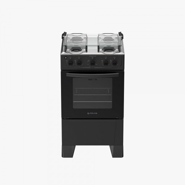 FOGAO 4B ATLAS MILAO PLUS PRETO 25 FOGAO 4B ATLAS MILAO PLUS PRETO 25